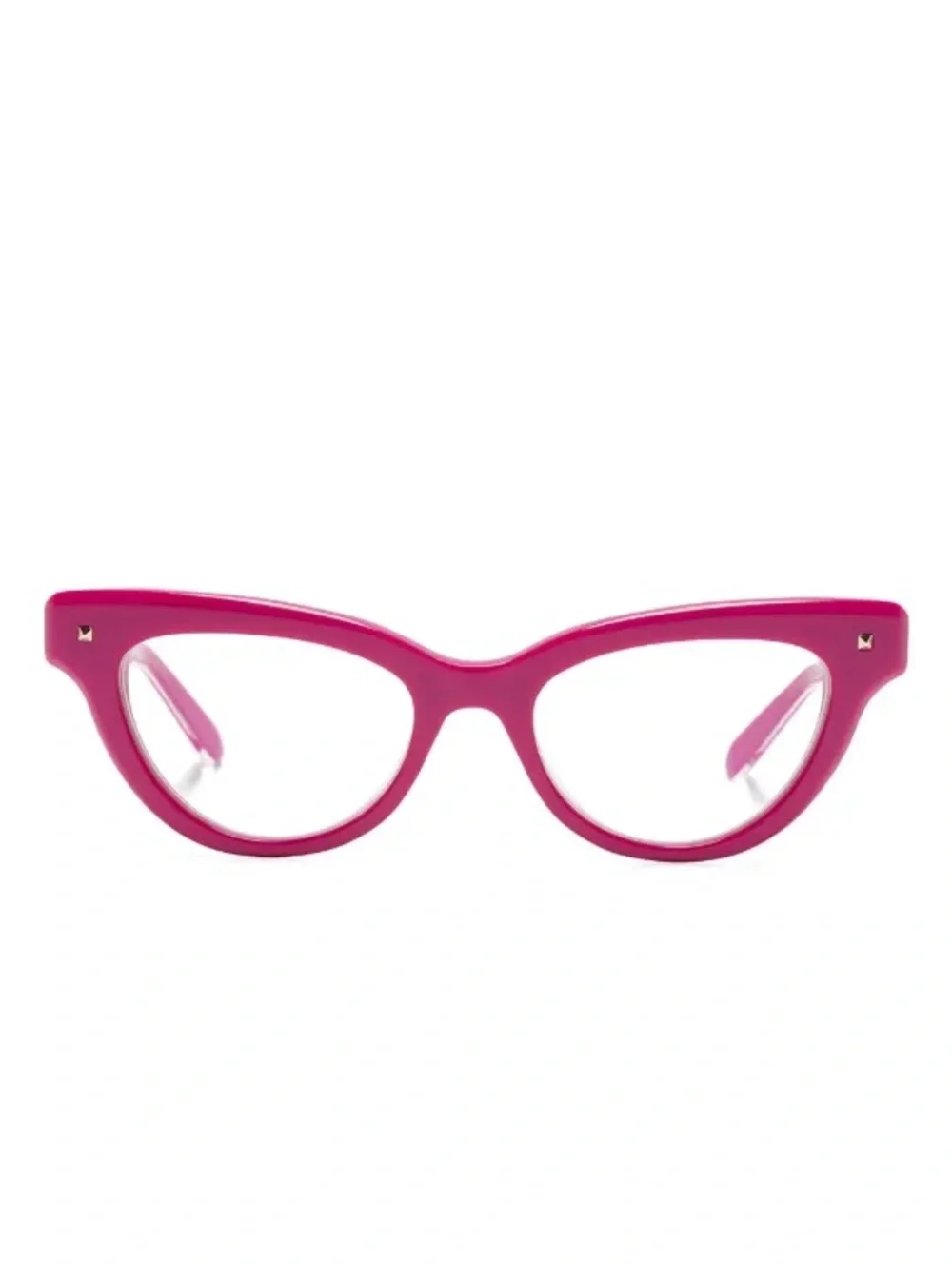 New Valentino Hot Pink Cat-Eye Women's Eyeglass Frames - Authentic